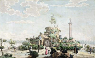 Artificial Mountain Constructed in 1793 on the Champs de Mars by Joseph Tassy